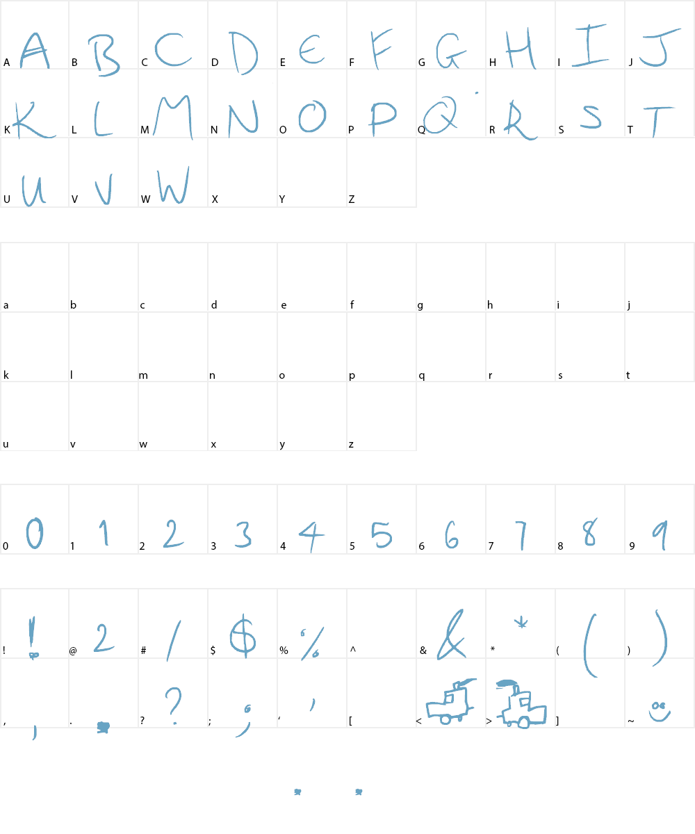 I am an actual Train, believe i Font Character
